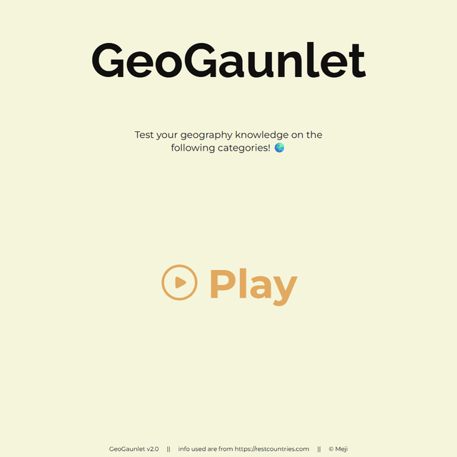 GeoGauntlet